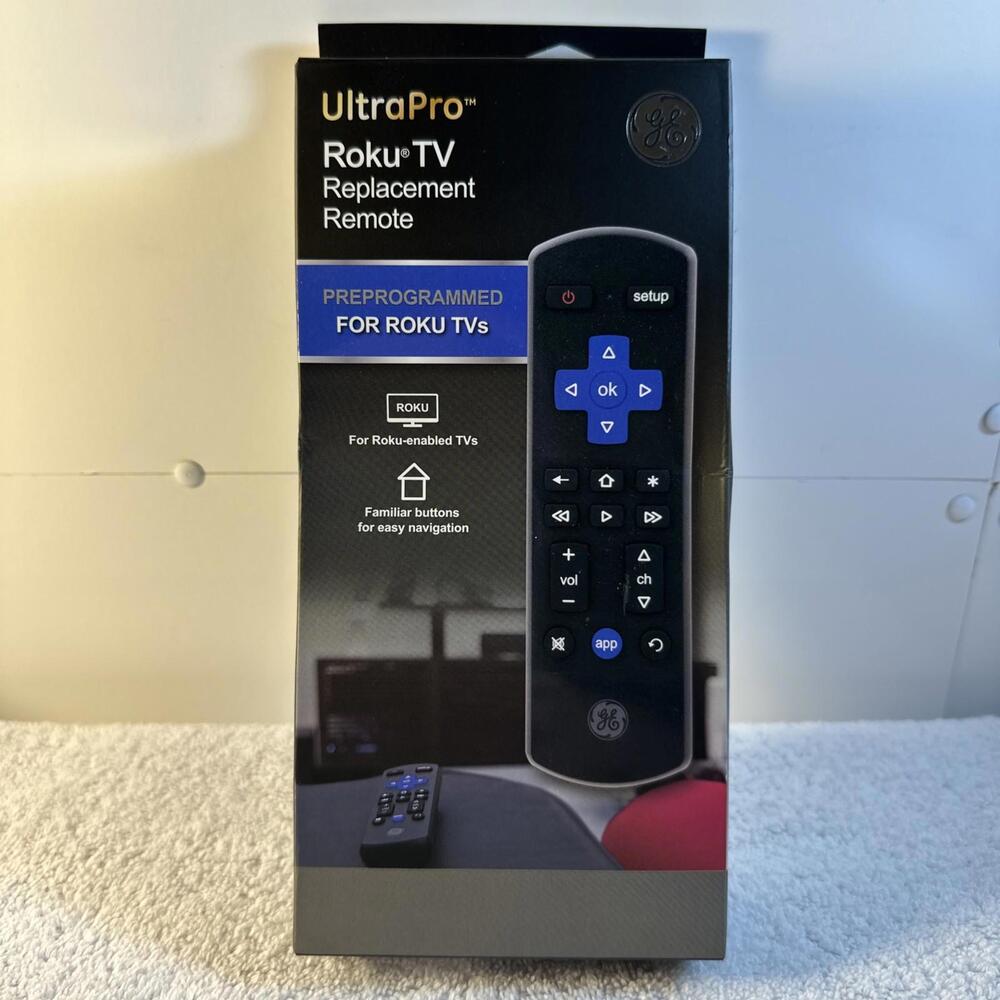 GE UltraPro Roku TV Replacement Remote 66814 NEW